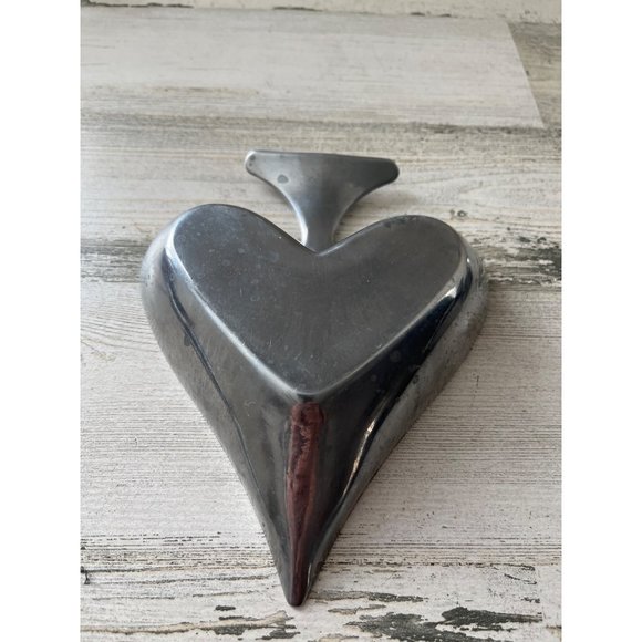 Heart diamond clover silver metal bowls set of four - Picture 9 of 16